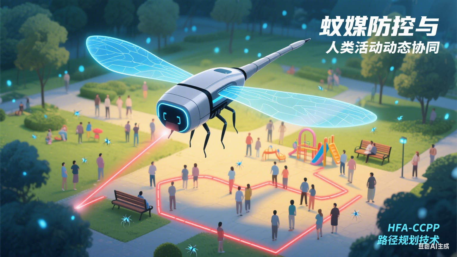 HFA-CCPP以人为本路径规划技术解析：赋能Dragonfly驱蚊机器人提速32.2%，高效防控蚊媒疾病